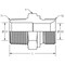 World Wide Fittings Male Pipe to Male British Standard Pipe Parallel Straight Adapter 7032X04X04 - alternate 2